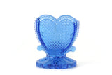 Vintage Degenhart Blue Glass Sweetheart Toothpick Holder
