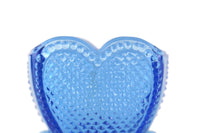 Vintage Degenhart Blue Glass Sweetheart Toothpick Holder