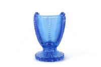 Vintage Degenhart Blue Glass Sweetheart Toothpick Holder