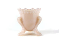 Vintage Rare Degenhart Crown Tuscan Peach Pink Forget-Me-Not Toothpick Holder