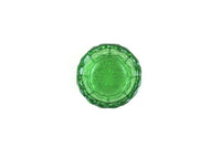 Vintage Degenhart Green Glass Daisy & Button Pattern Salt Cellar