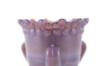 Vintage Degenhart Heliotrope Purple Slag Glass Forget-Me-Not Toothpick Holder