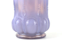 Vintage Degenhart Light Heliotrope Lavender Glass Beaded Oval Toothpick Holder