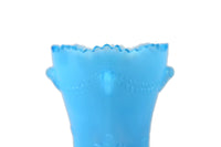 Vintage Degenhart Milk Blue Glass Colonial Drape Toothpick Holder