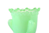 Vintage Degenhart Mint Jadeite Nile Green Forget-Me-Not Toothpick Holder