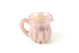 Vintage Degenhart Pink Glass Mini Pitcher Toothpick Holder