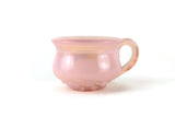 Vintage Degenhart Pink Glass Pottie Teacup Salt Cellar