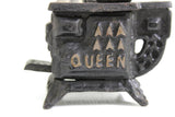 Vintage Die Cast Metal Queen Dollhouse Stove