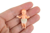 Vintage 1:12 Miniature Dollhouse Baby Doll Figurine with Diaper