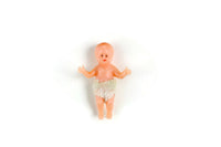 Vintage 1:12 Miniature Dollhouse Baby Doll Figurine with Diaper