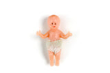 Vintage 1:12 Miniature Dollhouse Baby Doll Figurine with Diaper