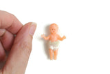 Vintage 1:12 Miniature Dollhouse Baby Doll Figurine with Diaper