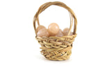 Vintage Miniature Dollhouse Basket of Eggs