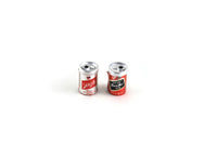 Set of 2 Vintage 1:12 Miniature Dollhouse Beer Cans