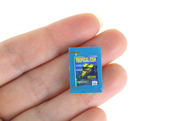 Vintage 1:12 Miniature Dollhouse Book of Tropical Fish