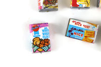 Vintage 1:12 Miniature Dollhouse Food Lot - Set of 6 Boxed Foods