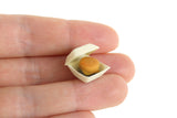 Vintage 1:12 Miniature Dollhouse Cheeseburger in Takeout Container