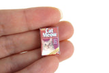 Vintage 1:12 Miniature Dollhouse Cat Meow Cat Food Box