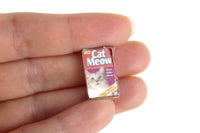 Vintage 1:12 Miniature Dollhouse Cat Meow Cat Food Box