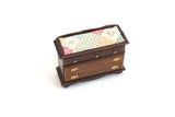 Vintage 1:12 Miniature Dollhouse Wooden Diaper Changing Table Dresser
