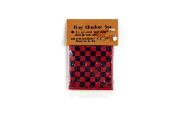 Vintage 1:12 Miniature Dollhouse Checkers Set