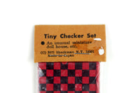 Vintage 1:12 Miniature Dollhouse Checkers Set