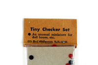 Vintage 1:12 Miniature Dollhouse Checkers Set