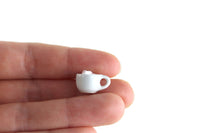 Vintage 1:12 Miniature Dollhouse Cinnamon Coffee Latte in White Porcelain Mug