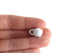 Vintage 1:12 Miniature Dollhouse Cinnamon Coffee Latte in White Porcelain Mug