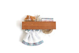 Artisan-Made Vintage 1:12 Miniature Dollhouse Decorated Wall Shelf
