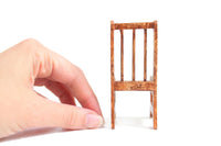 Vintage 1:12 Miniature Dollhouse Side Dining Chair
