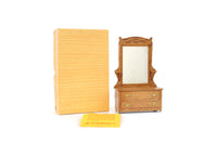 Artisan-Made New Vintage 1:12 Miniature Dollhouse Tall Dresser with Mirror by Reminiscence Dollhouse