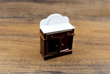 Vintage 1:12 Miniature Dollhouse Wooden Wash Basin Stand or Dry Sink