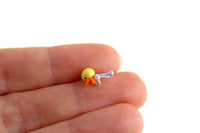 Artisan-Made Vintage 1:12 Miniature Dollhouse Duck Baby Rattle