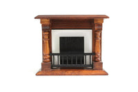 Vintage 1:12 Miniature Dollhouse Wooden Fireplace