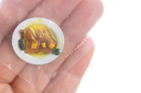 New Vintage 1:12 Miniature Dollhouse Breakfast Plate with French Toast & Sausage