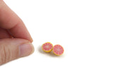 Set of 2 Vintage 1:12 Miniature Dollhouse Grapefruit Halves