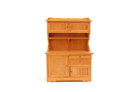 New Vintage 1:12 Miniature Dollhouse Wooden Hutch, China Hutch or China Cupboard by Concord Miniatures