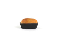 Vintage 1:12 Miniature Dollhouse Loaf of Bread in Black Bread Pan