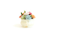 Artisan-Made Vintage 1:12 Miniature Dollhouse Pastel Flower Arrangement