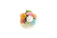 Artisan-Made Vintage 1:12 Miniature Dollhouse Pastel Flower Arrangement