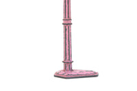 Vintage Half Scale 1:24 Miniature Dollhouse Tootsie Toy Pink & Gray Metal Floor Lamp