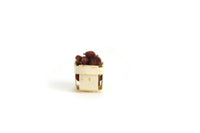 Vintage 1:12 Miniature Dollhouse Pint Basket of Strawberries