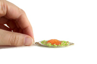 Artisan-Made Vintage 1:12 Miniature Dollhouse Platter of Shrimp & Seashell-Shaped Shrimp Jelly