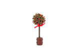 Vintage Half Scale 1:24 Miniature Dollhouse Potted Topiary Tree with Red Berries