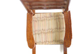 Vintage 1:12 Miniature Dollhouse Wooden & Rattan Rocking Chair