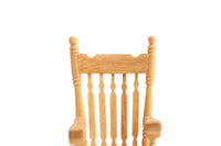 Vintage 1:12 Miniature Dollhouse Wooden Rocking Chair