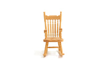 Vintage 1:12 Miniature Dollhouse Wooden Rocking Chair