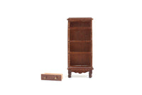 Vintage 1:12 Miniature Dollhouse Wooden Shelf, Bookshelf or Curio