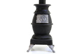 Vintage Black 1:12 Miniature Dollhouse Wood Burning Stove or Pot Belly Stove